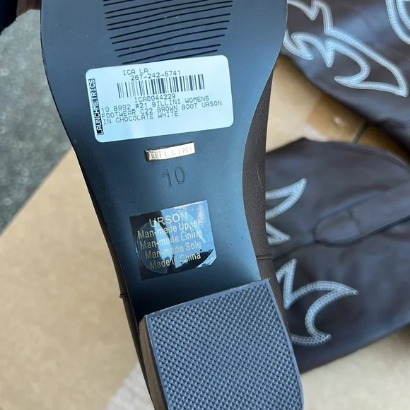 BILLINI URSON BOOTS CHOCOLATE / WHITE - Picture 7 of 7